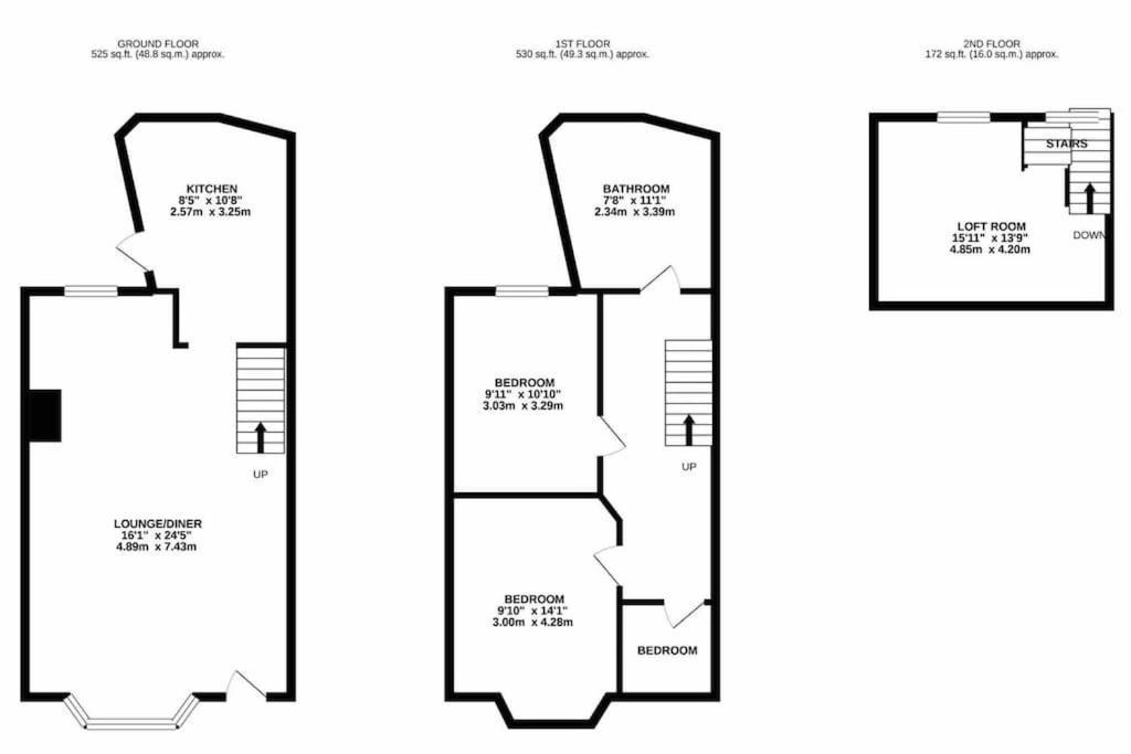 Central Newquay Terrace House * Newquay (Cornwall)